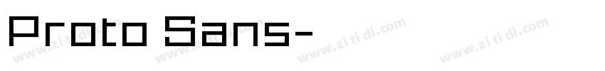 Proto Sans字体转换